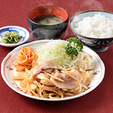 長岡市金子屋「生姜焼定食」の画像
